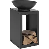 Bizzotto Efesto Feuerschale - 38 x 38 cm - Schwarz