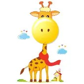 Milagro Kinder Wandleuchte Nachtlicht Giraffe 0,6W LED