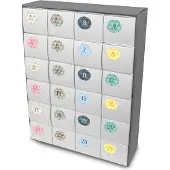 Itenga SET Adventskalender zum Füllen Quader XL + Sticker Z24
