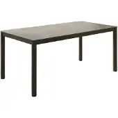 KAWOLA Gartentisch LONGA Outdoor Keramik dunkelgrau Gestell Aluminium 180x90 cm