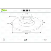Valeo Bremsscheibe 186281