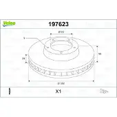 Valeo Bremsscheibe 197623