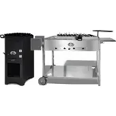 Grillpeter Grillstation Batyr mit Feuerofen Mangal und Spießdreher
