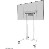 NeoMounts Mobiler Monitorständer FL55-875WH1 MOVE Lift, für 1 Display bis 100"/110 kg, höhenverstellbar, Kabelkanal, Hardwarefach, weiß