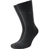 Tommy Hilfiger 2-Pack Socken Birdseye Schwarz