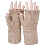 StyleBREAKER Strickhandschuhe "Fingerlose Strickhandschuhe Einfarbig" 1 Stk.