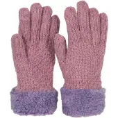 StyleBREAKER Strickhandschuhe "Strickhandschuhe mit Perlmuster und Fleece" 1 Stk.