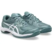 Asics Tennisschuh "GEL-GAME 10 GS CLAY", Jungen, Gr. 39, grün (foggy teal, weiß), Synthetik, Schuhe Tennisschuh, Sandplatzschuhe für Ascheplätze