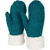 StyleBREAKER Fäustlinge "Strickhandschuhe Fäustlinge mit Rauten Muster und Fleece" 1 Stk.