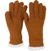 StyleBREAKER Strickhandschuhe "Strickhandschuhe mit Reiskornmuster und Fleece" 2 Stk.
