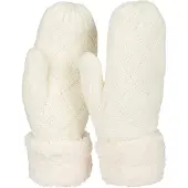StyleBREAKER Fäustlinge "Strickhandschuhe Fäustlinge mit Rauten Muster und Fleece" 1 Stk.