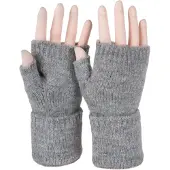 StyleBREAKER Strickhandschuhe "Fingerlose Strickhandschuhe Einfarbig" 1 Stk.