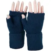 StyleBREAKER Strickhandschuhe "Fingerlose Strickhandschuhe Einfarbig" 1 Stk.