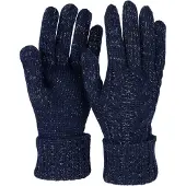 StyleBREAKER Strickhandschuhe "Strick Handschuhe mit Zopfmuster und Metallic Faden" 1 Stk.