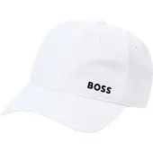 Boss green Fitted Cap "Lach-RS", Herren, weiß (natural 101), Web, Kunstfaser, unifarben, Caps Fitted Cap, Technical Sport Ripstop, UV-Protection, Weite verstellbar, unisex