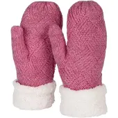 StyleBREAKER Fäustlinge "Strickhandschuhe Fäustlinge mit Rauten Muster und Fleece" 1 Stk.