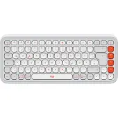 Logitech POP ICON KEYS, Mini, Kabellos, Bluetooth, Scherenschalter, QWERTZ, Weiß
