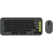 Logitech Pop Icon Combo, Kabellos, Bluetooth, Scherenschalter, QWERTZ, Graphit, Maus enthalten