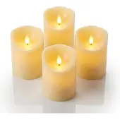 Relaxdays 4x LED-Kerzen