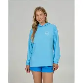 Salty Crew Circled Tech Hoody pool blue (POOL) S