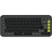 Logitech POP ICON KEYS, Mini, Kabellos, Bluetooth, Scherenschalter, QWERTY, Graphit