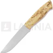 Brisa Trapper 115 Messer, Elmax flat, curly birch, firesteel