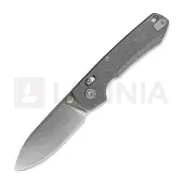 Vosteed Raccoon TiSlim Crossbar - Stonewash - Titanium Taschenmesser, Acid Wash Gray