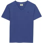 Superdry Classic Cotton Linen Vee Kurzarm-t-shirt Mit V-ausschnitt
