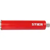 Stier Nass-Diamantbohrkrone, Ø 200 mm, 1 1/4 Zoll Aufnahme, Nutzlänge 410 mm, effektiv für Stahlbeton, Natur- und Kunststein, präzises und sauberes Bohren
