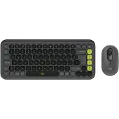 Logitech Pop Icon Combo, Kabellos, Bluetooth, Scherenschalter, QWERTY, Graphit, Maus enthalten