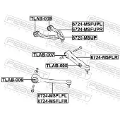 FEBEST 6724-MSFLFL Querlenker Vorne Unten Links für TESLA Model S (5YJS)