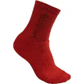 Woolpower Socken Socks Classic Logo 400 Kinder Autumn Red-Schuhgröße 22 - 24