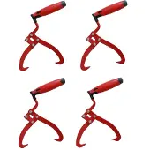 Baumarktplus 4x Handpackzange Packzange Handhebehaken Sappie Holzgreifer Forstzange