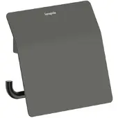Hansgrohe AddStoris S Toilettenpapierhalter 41783340 mit Deckel, brushed black chrome