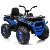 Wisam Leantoys Elektro Quad XMX607 Blau Ledersitz EVA-Reifen LED Frontscheinwerfer 2x45W