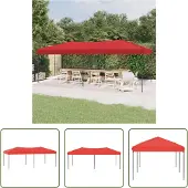 The Living Store Partyzelt Faltbar Rot 3x6 m