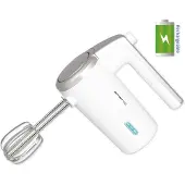 Emerio Handmixer 3 Geschw. Rücklauffunktion kabellos weiß