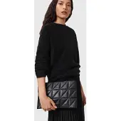 AllSaints Bettina Quilt Clutch Black Größe: OS | Clutches Outlet | Damen | Schwarz