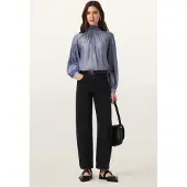 AllSaints Pearla Top Lilac Grey Größe: 2 | Longsleeves Outlet | Damen | Grau
