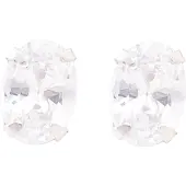 Luxenter Sterling Silber 925 Ohrringe mit rhodiniertem Brillant Zirkonia - Essential
