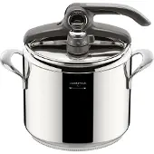 Lagostina Diva 012022010507, 7 l, Induktion, Versiegelte Platte, Gas, Halogen, Elektro, Keramik, Edelstahl, 22 cm, Edelstahl, Edelstahl