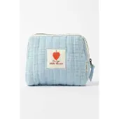 Sissy-Boy Kosmetiktasche Mit Aufschrift - Hellblau