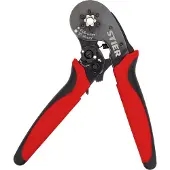 Stier Crimpzange für Aderendhülsen Sechskant-Pressung 16 mm², Quetschzange, Presszange, Aderendhülsenzange Sechskant