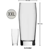Rastal Bierglas "Willi Becher Riesen-Bierglas Ranft 3,0 Liter transparent" Handwäsche wird empfohlen