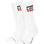 Levi's Unisex 2er Pack Sportsocken - Regular Cut SPRTWR, Logo, einfarbig