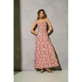 ONLY Sommerkleid "ONLSTACY MIKASI LONG STRAP DRESS WVN" Viskosemischung