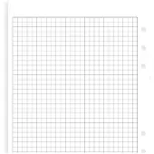 Filofax Einlage Size Notizpapier kariert 5mm weiss 25 Blatt