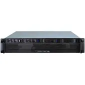 Inter-Tech IPC 2U-2404S, Rack, Server, Schwarz, Silber, micro ATX, Mini-ITX, Stahl, 2U