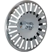 INF 84mm Edelstahl Spülbecken Sieb - Ideales Küchenzubehör für Spülbecken