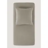 Hessnatur Perkal Spannbettlaken in kaschmir | Gr.: 140-160 x 200 cm